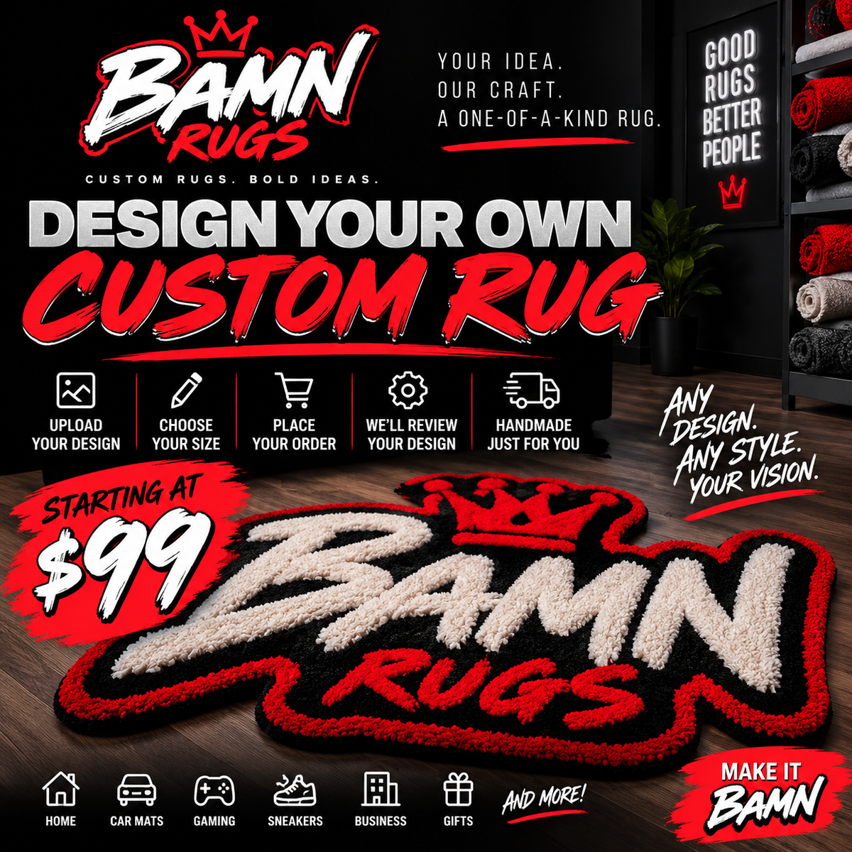 Custom Rug – Upload Your Design